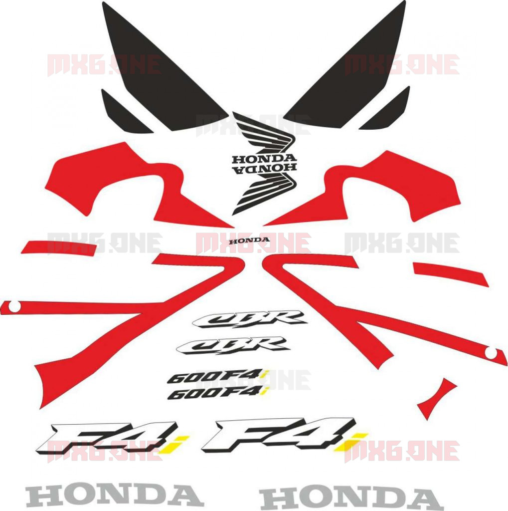 Honda Cbr F I Stickers Set Mxg One Best Moto Decals