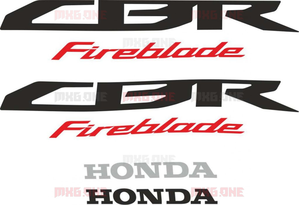 Honda CBR 1000 RR 2008 2009 FIREBLADE Stickers Set MXG ONE Best