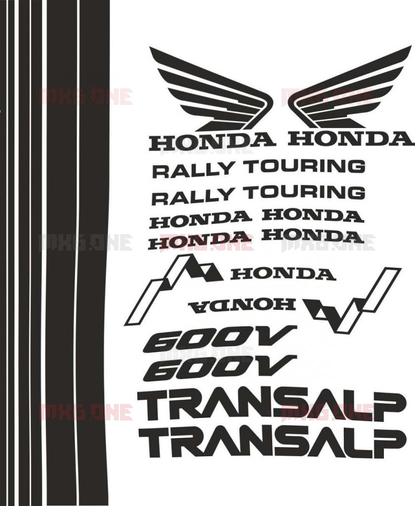 Honda Xl V Transalp Stickers Set Mxg One Best Moto Decals