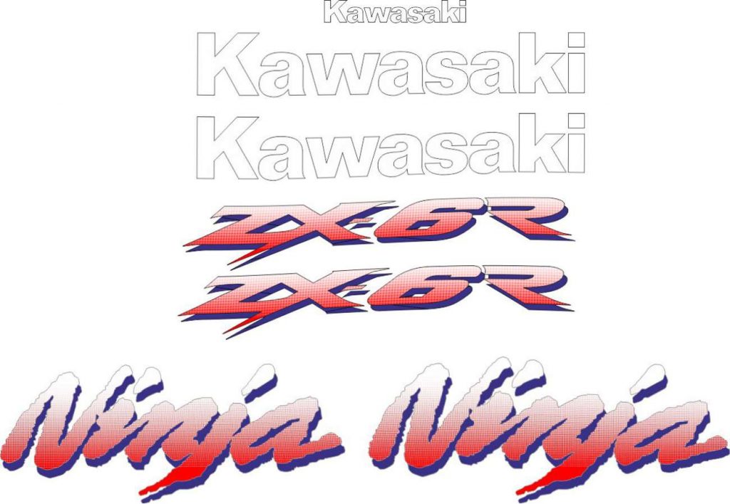 Kawasaki ZX 6R Logos Decals Stickers And Graphics MXG ONE Best