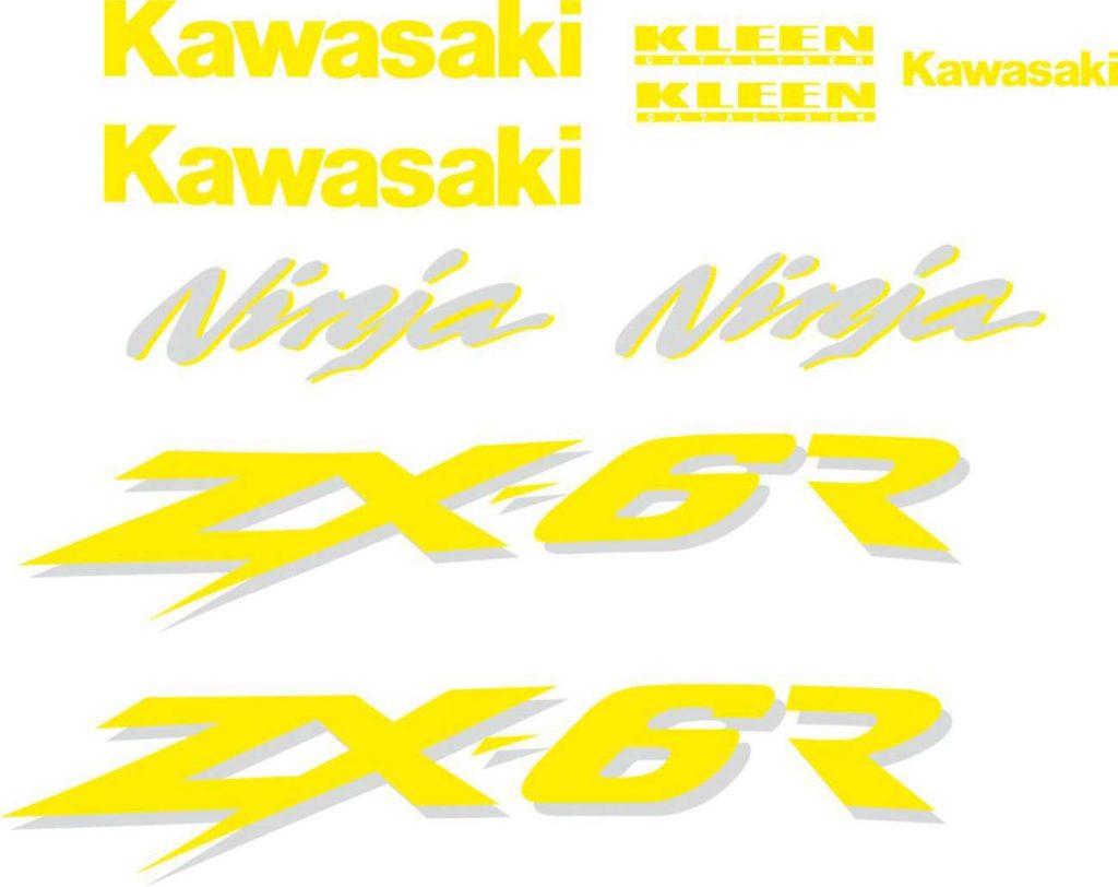 Kawasaki Zx R Logos Decals Stickers And Graphics Mxg One Best