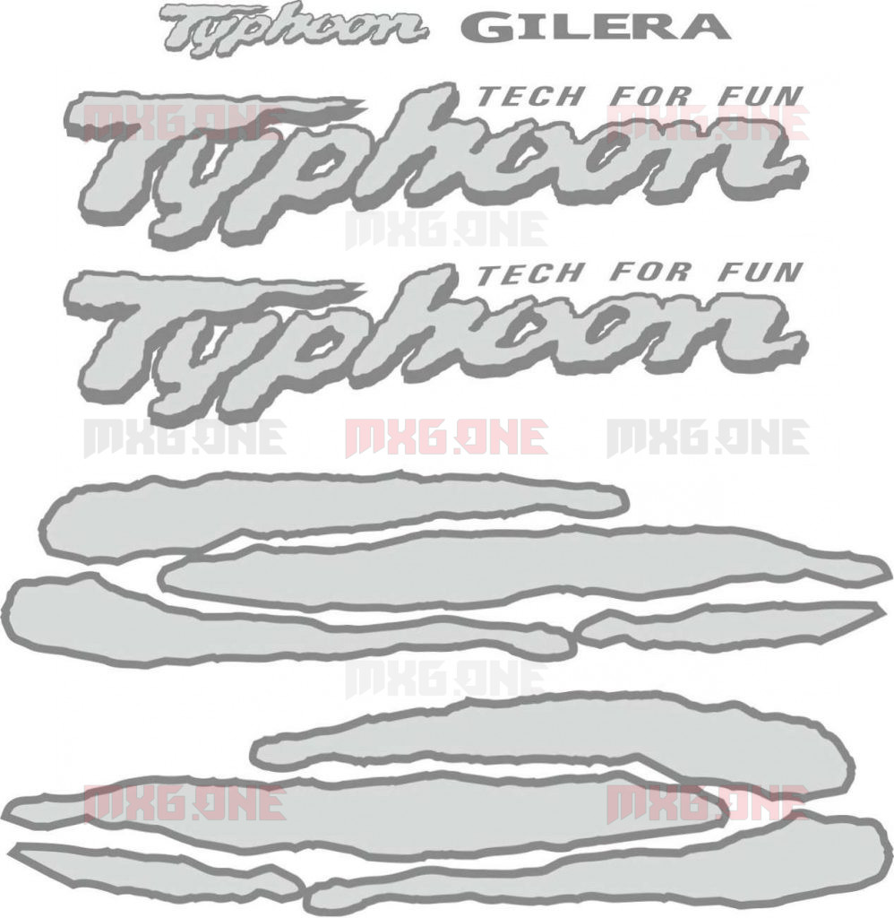 Gilera Typhoon Stickers Set Mxg One Best Moto Decals