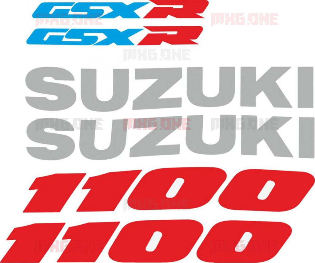 Suzuki GSX R 1100 Logos Decals Stickers And Graphics MXG ONE Best