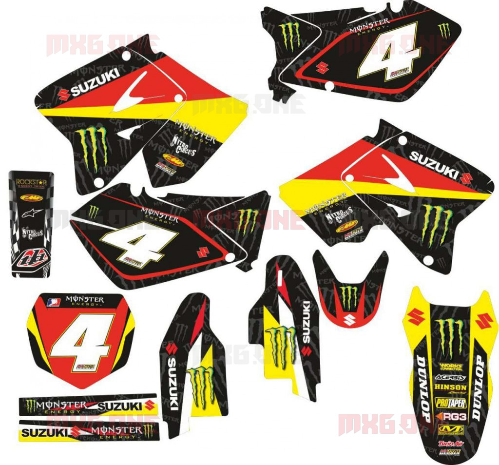 Suzuki Rm Logos Decals Stickers And Graphics Mxg One Best Moto