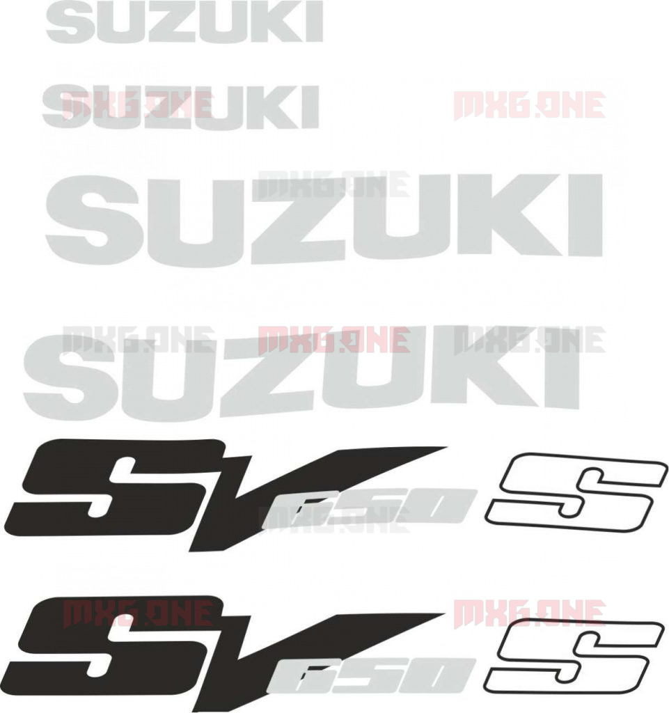 Suzuki Sv S Stickers Set Mxg One Best Moto Decals