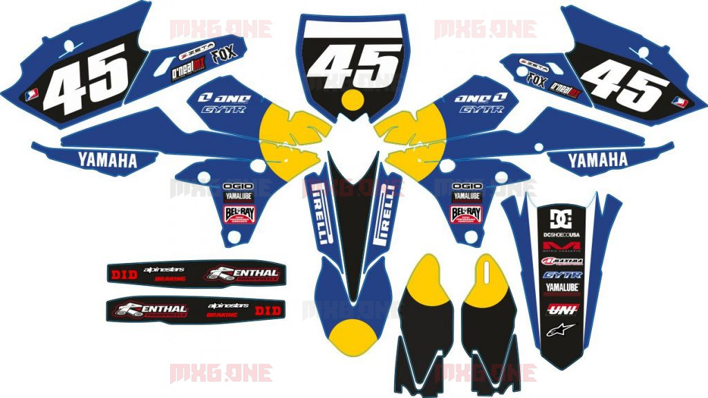 Yamaha Yzf 250 Yzf 450 Logos Decals Stickers And Graphics Mxgone