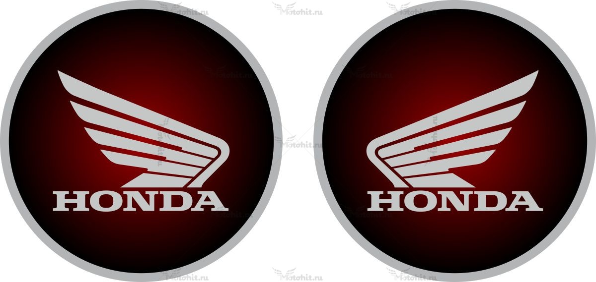 Honda Logo Vintage Stickers Set 2 Pieces Motorcycle Decal - Etsy