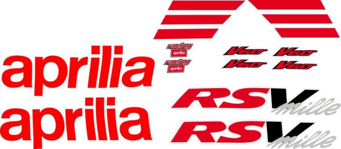 Aprilia RSV-MILLE 2000 stickers set - MXG.ONE - Best moto decals