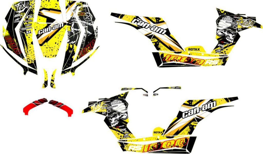 CAN-AM MAVERICK-SIMPLE stickers set - MXG.ONE - Best moto decals