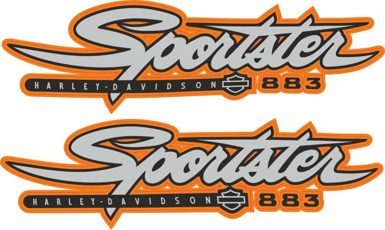 Harley Davidson Sportster 883 Stickers Set Mxg One Best Moto Decals