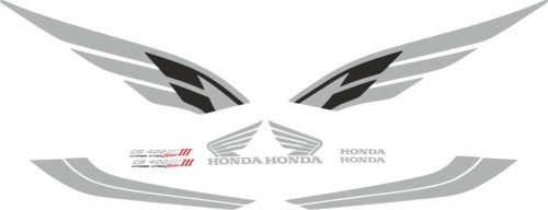 Details about   Motorcycle Bikes Superfour Badge Emblem Decals for NEW 400 CB400 Models 2X 