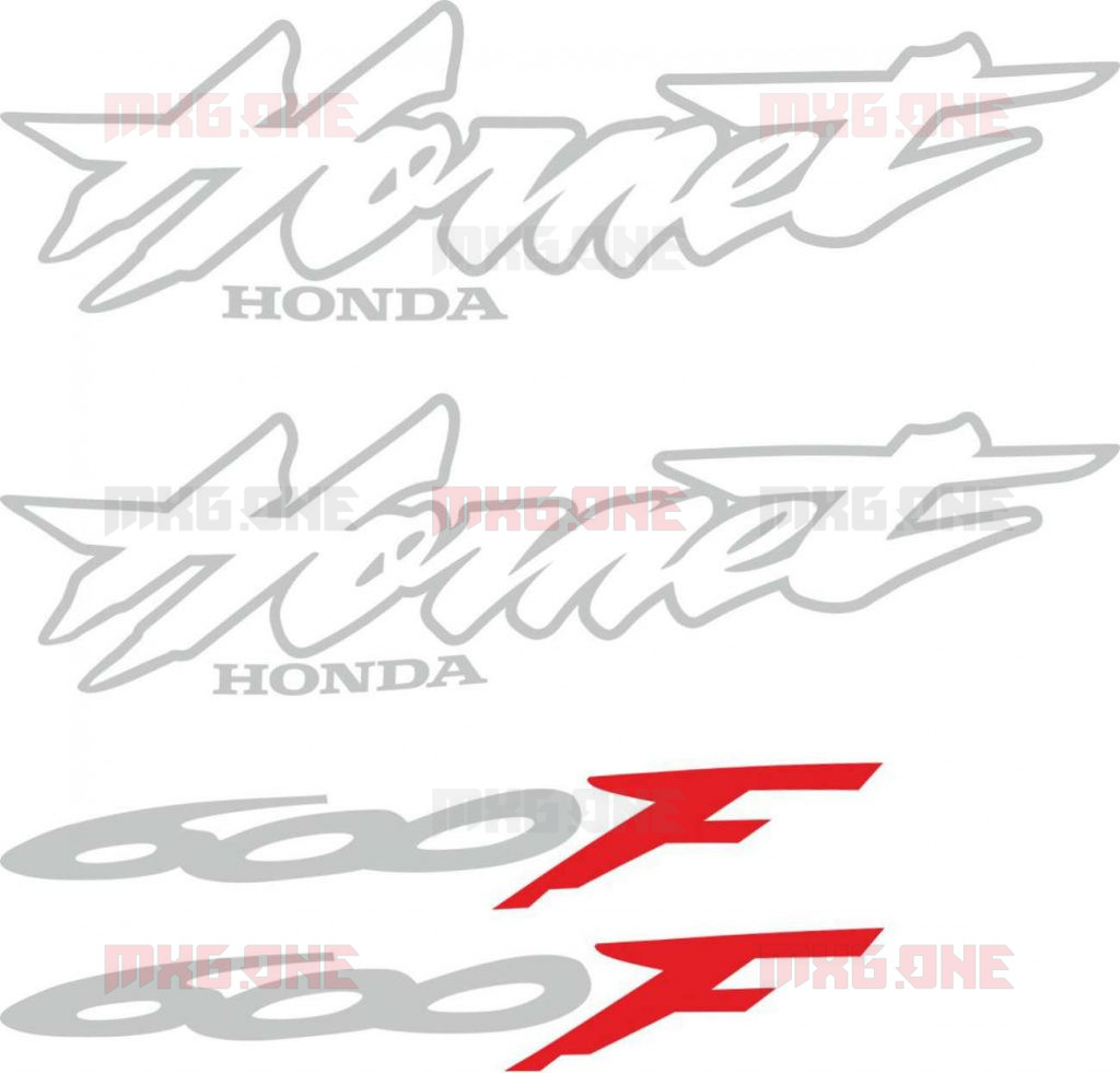 Honda CB-600-F HORNET 2002 SILVER stickers set - MXG.ONE - Best moto decals