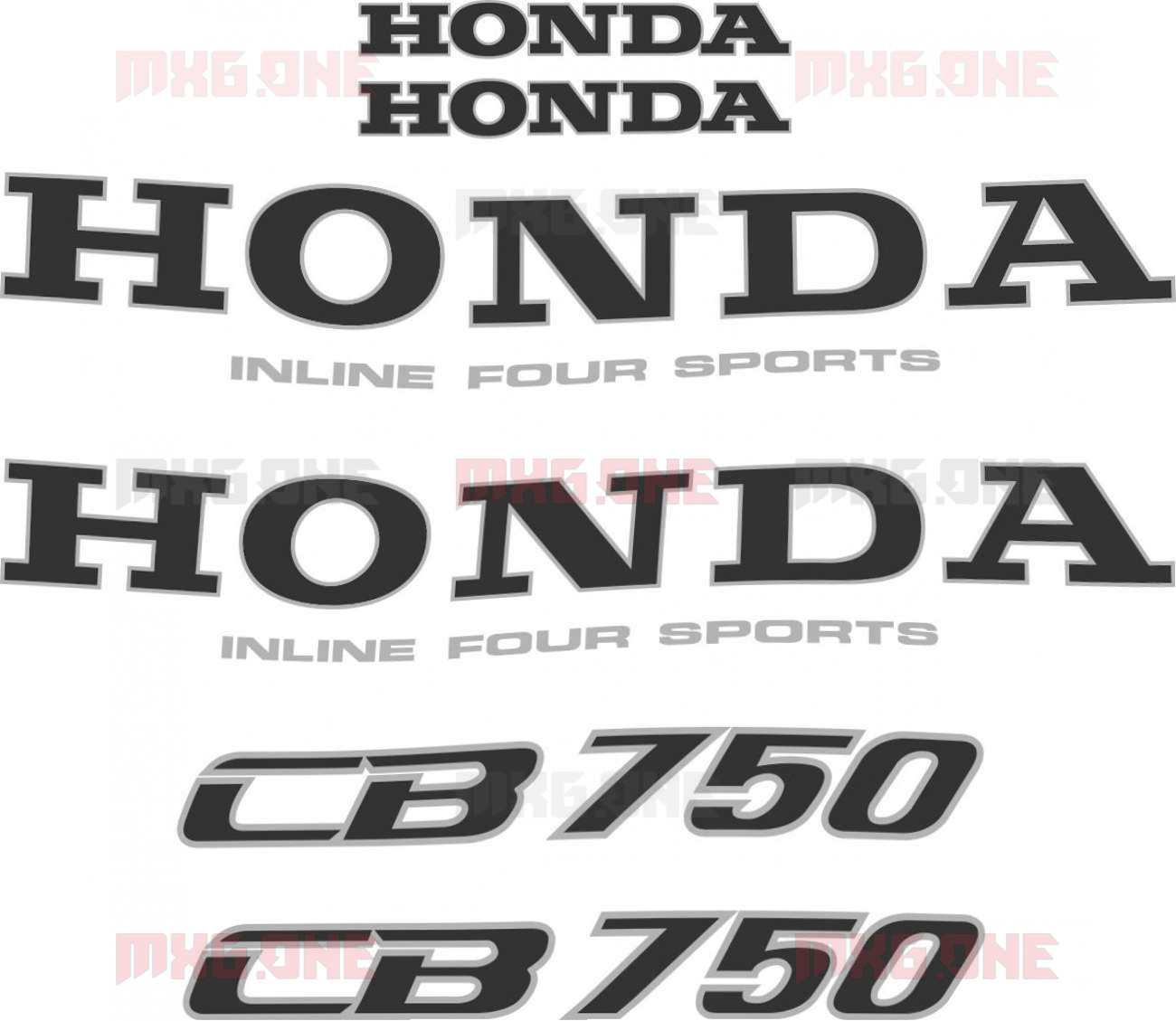 Honda CB 750 Four Sandcast Aufkleber Set Variante 1 