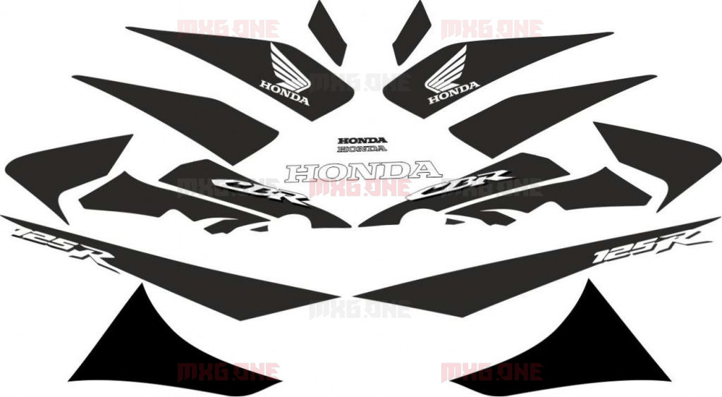 Honda CBR 125 logos decals, stickers and graphics - MXG.ONE - Best moto ...