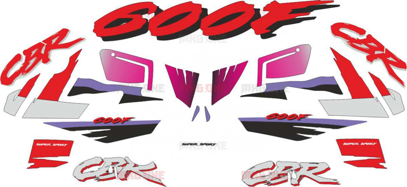 CBR 600F2 complete decals stickers graphics set kit 1993-1994 aufkleber adesivi 