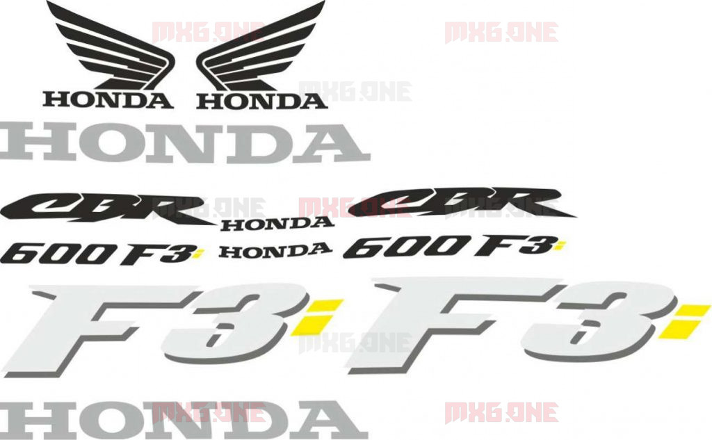 Honda CBR 600 logos decals, stickers and graphics - MXG.ONE - Best moto ...