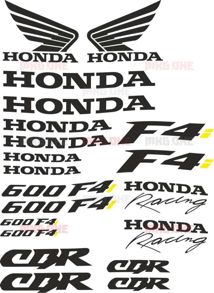 Honda CBR-600-F4I-2 stickers set - MXG.ONE - Best moto decals