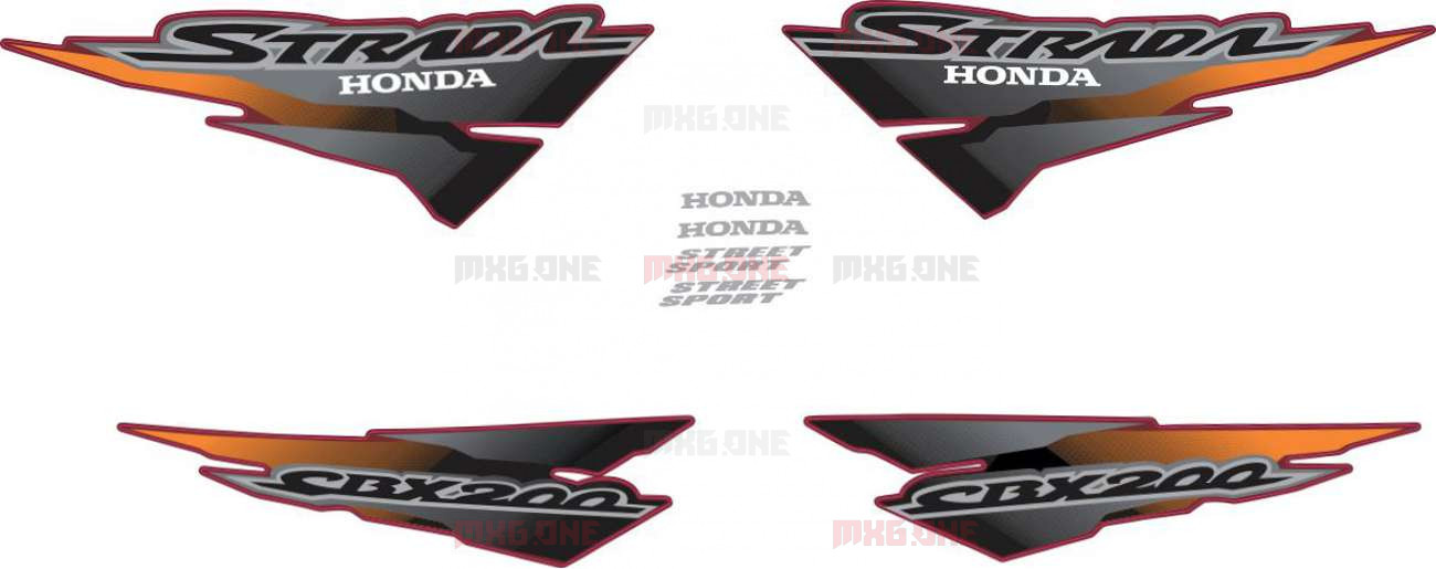 Honda CBX-200 2001 decals set -  - Best moto decals