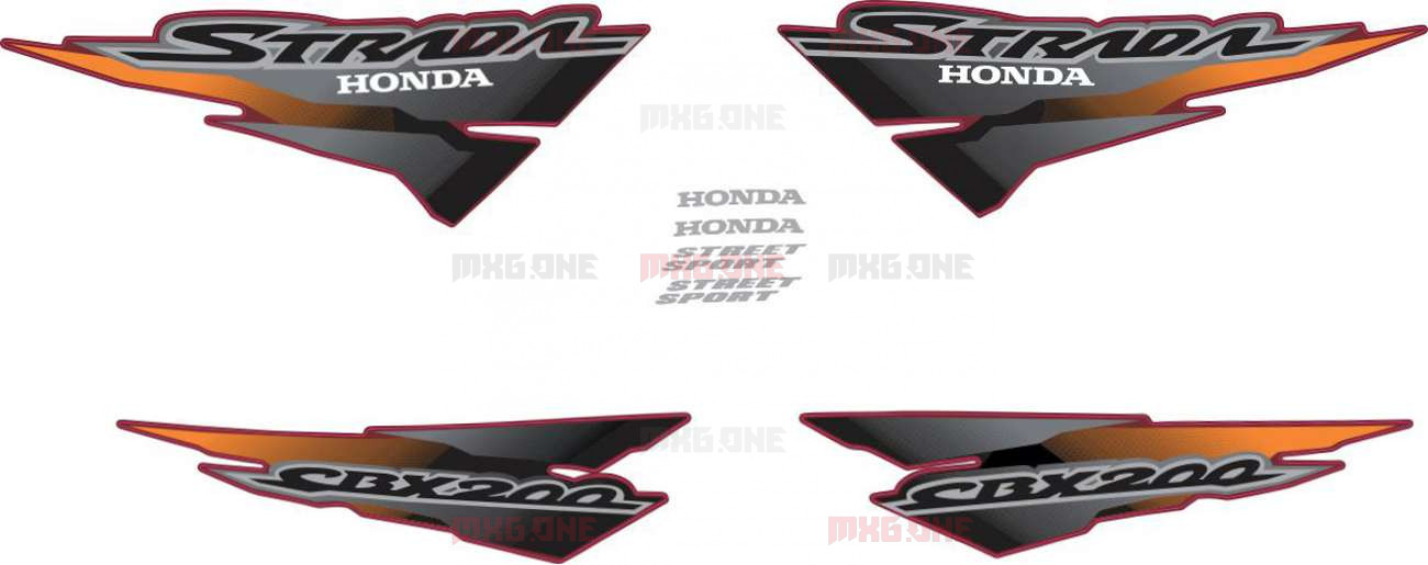 Honda CBX-200 2002 decals set -  - Best moto decals