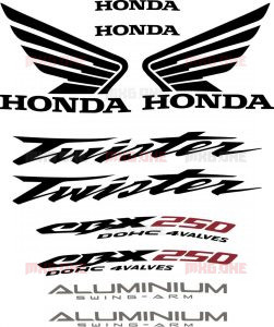 Honda CBX-250 2005 TWISTER stickers set - MXG.ONE - Best moto decals