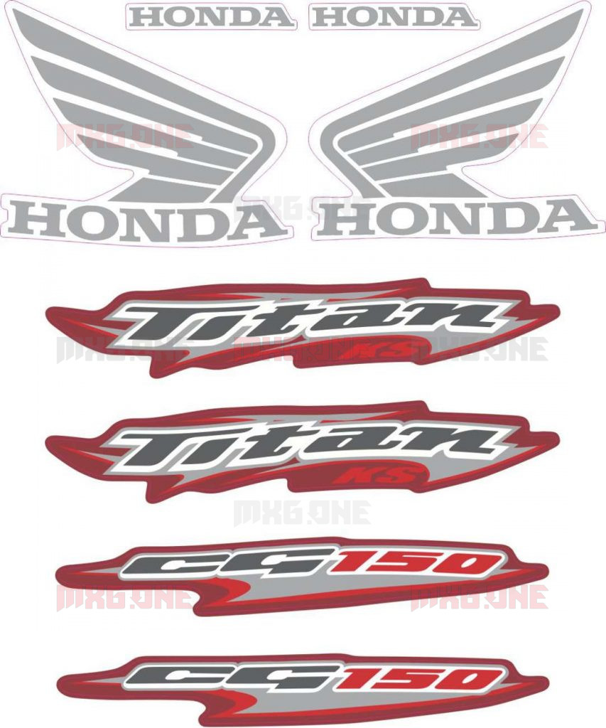 Honda CG logos decals, stickers and graphics - MXG.ONE - Best moto decals