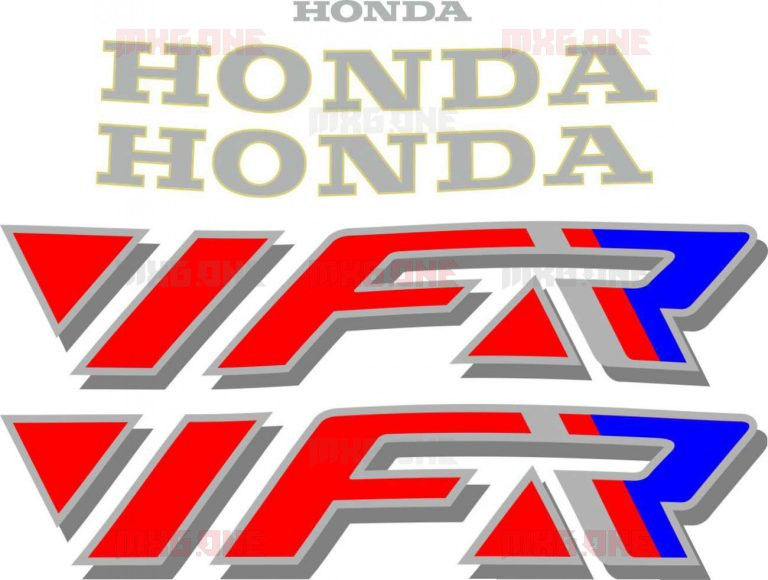 Honda Vfr 750 1995 V4 Stickers Set Mxg One Best Moto Decals