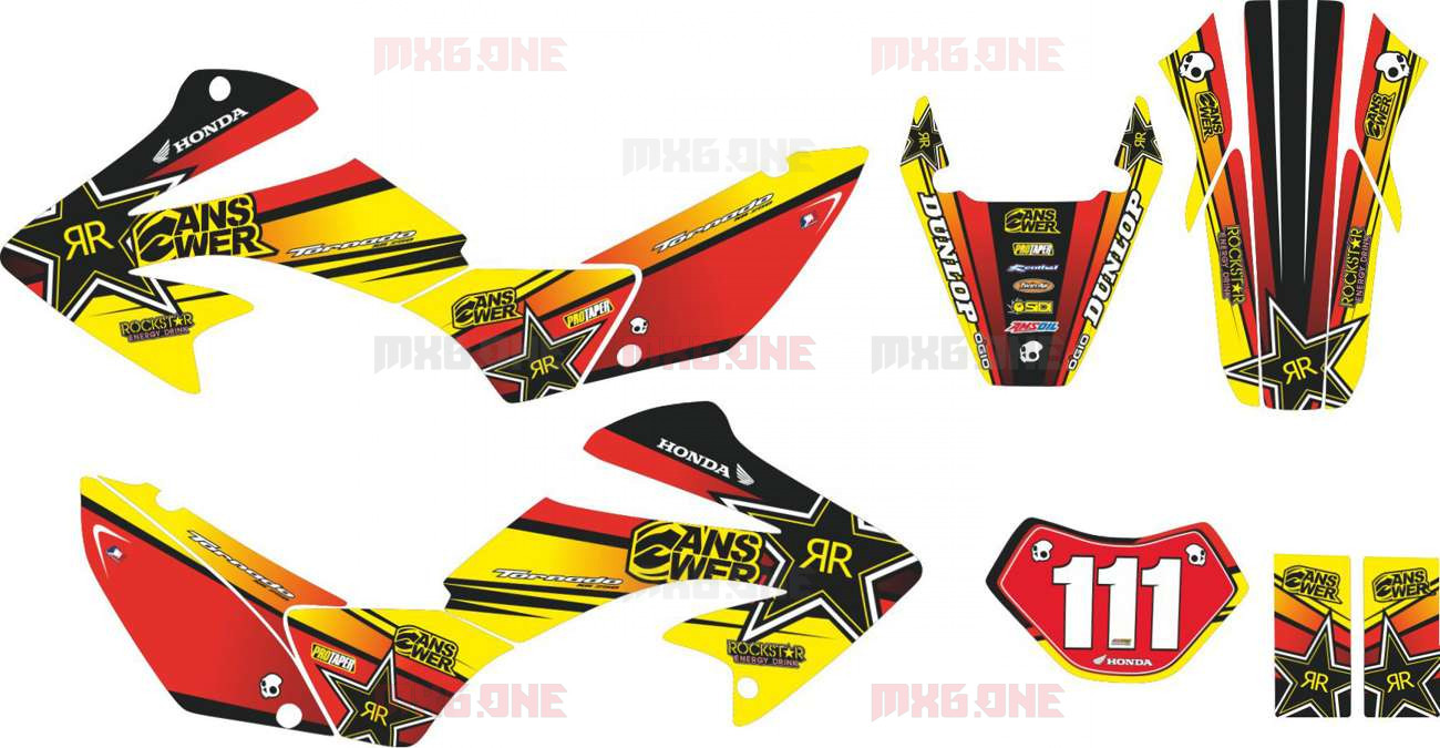 HONDA XR-250 TORNADO-22 2001-2009 stickers set - MXG.ONE - Best moto decals