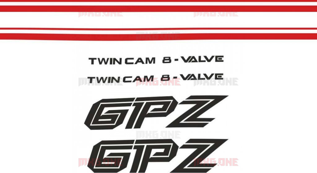 Kawasaki GPZ stickers set MXG.ONE Best moto decals