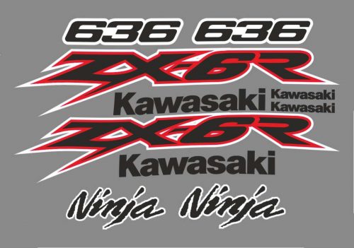 Kawasaki ZX 6R logos stickers and graphics - MXG.ONE - Best moto