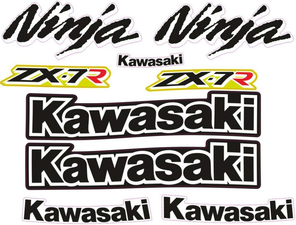 Kawasaki Zx 7r Logos Decals Stickers And Graphics Mxgone Best