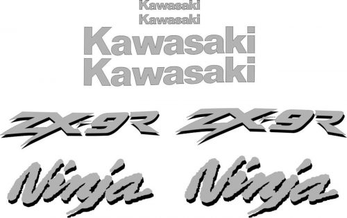 zx-9r 1998 ninja complete decals stickers graphics adhesivos set kit aufkleber