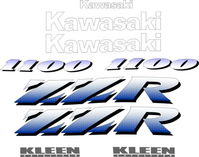 Kawasaki Zzr Logos Decals Stickers And Graphics Mxg One Best Moto Decals