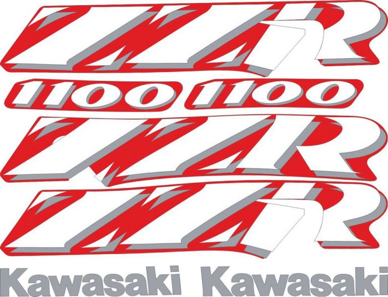 Kawasaki Zzr Stickers Set Mxg One Best Moto Decals