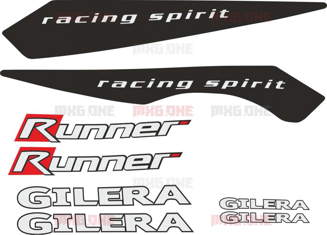 Gilera Runner Nuevo forma Sp decals/stickers Todos Los Colores Disponibles de 15 Piezas 