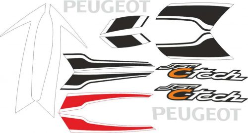 Peugeot Speedfight 2 Wheel Stickers - Plus Design - SpinningStickers