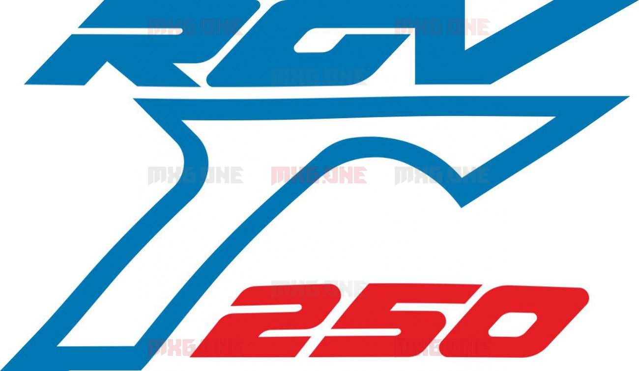 RGV 250 Real Sprinter Decal Kit Blue and White 