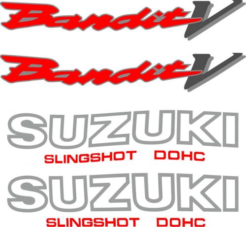 20cm x 4cm Stickers BANDIT 600 1200 Suzuki 