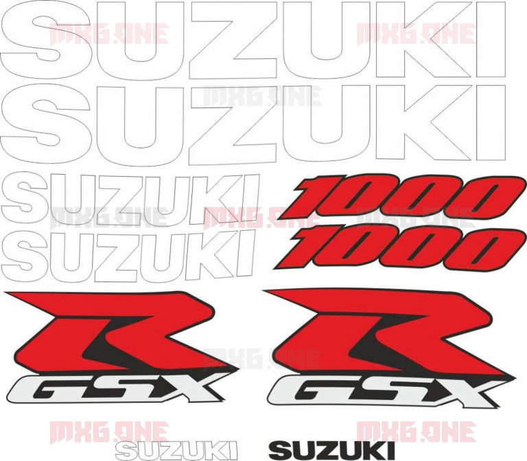 Suzuki Gsx R 1000 Logos Decals Stickers And Graphics Mxgone Best