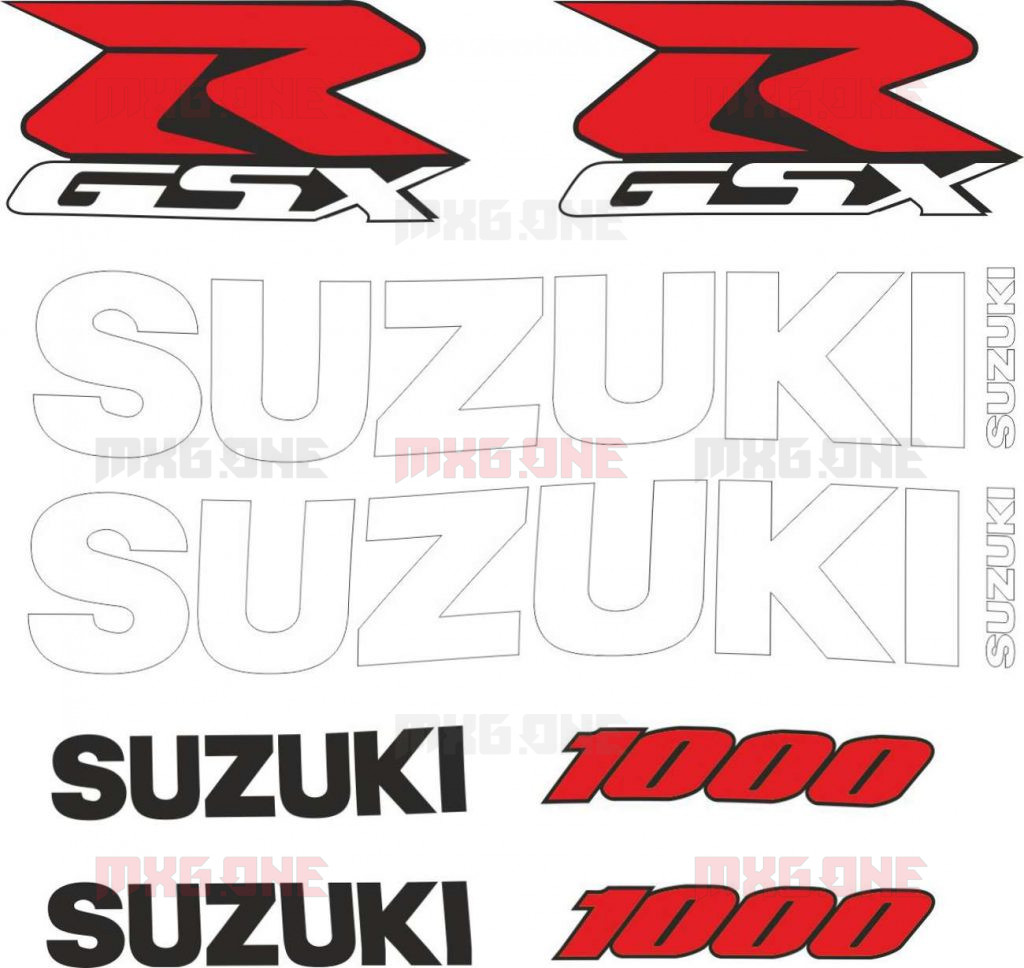 Suzuki Gsx R 1000 Logos Decals Stickers And Graphics Mxgone Best