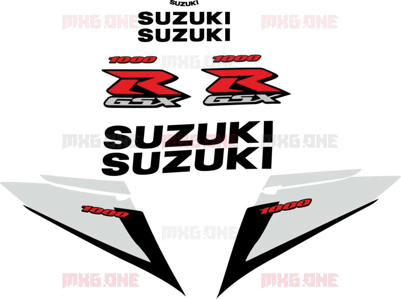 SUZUKI GSX-R-1000 2003-2004 PART stickers set