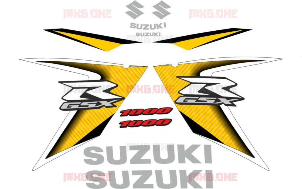 Suzuki Gsx R 1000 Logos Decals Stickers And Graphics Mxgone Best