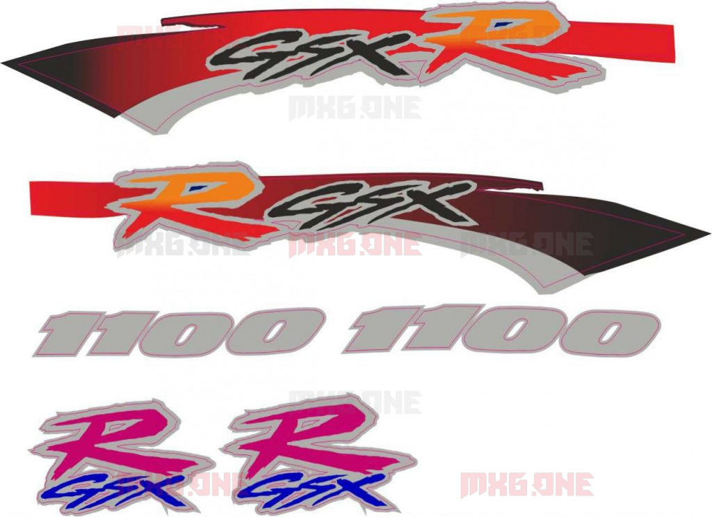 Suzuki Gsx R 1100 Logos Decals Stickers And Graphics Mxgone Best