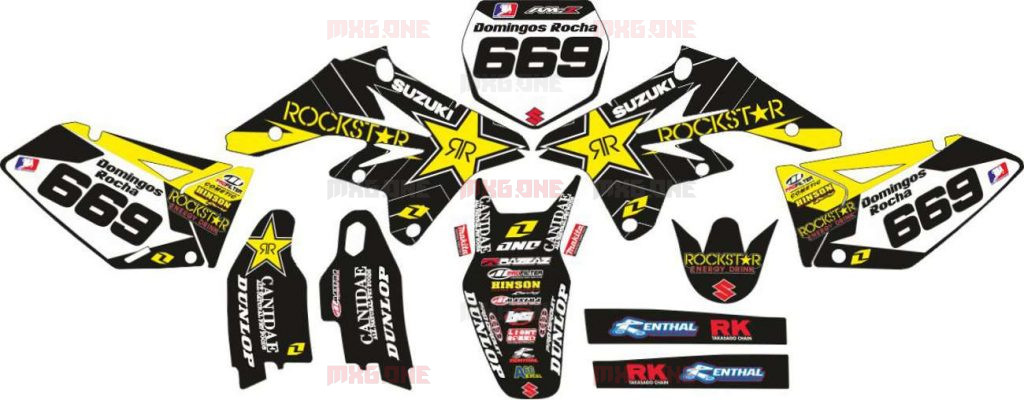 SUZUKI RMZ-125 RMZ-250 2007-2009 MAKITA-FULL decals set - MXG.ONE ...