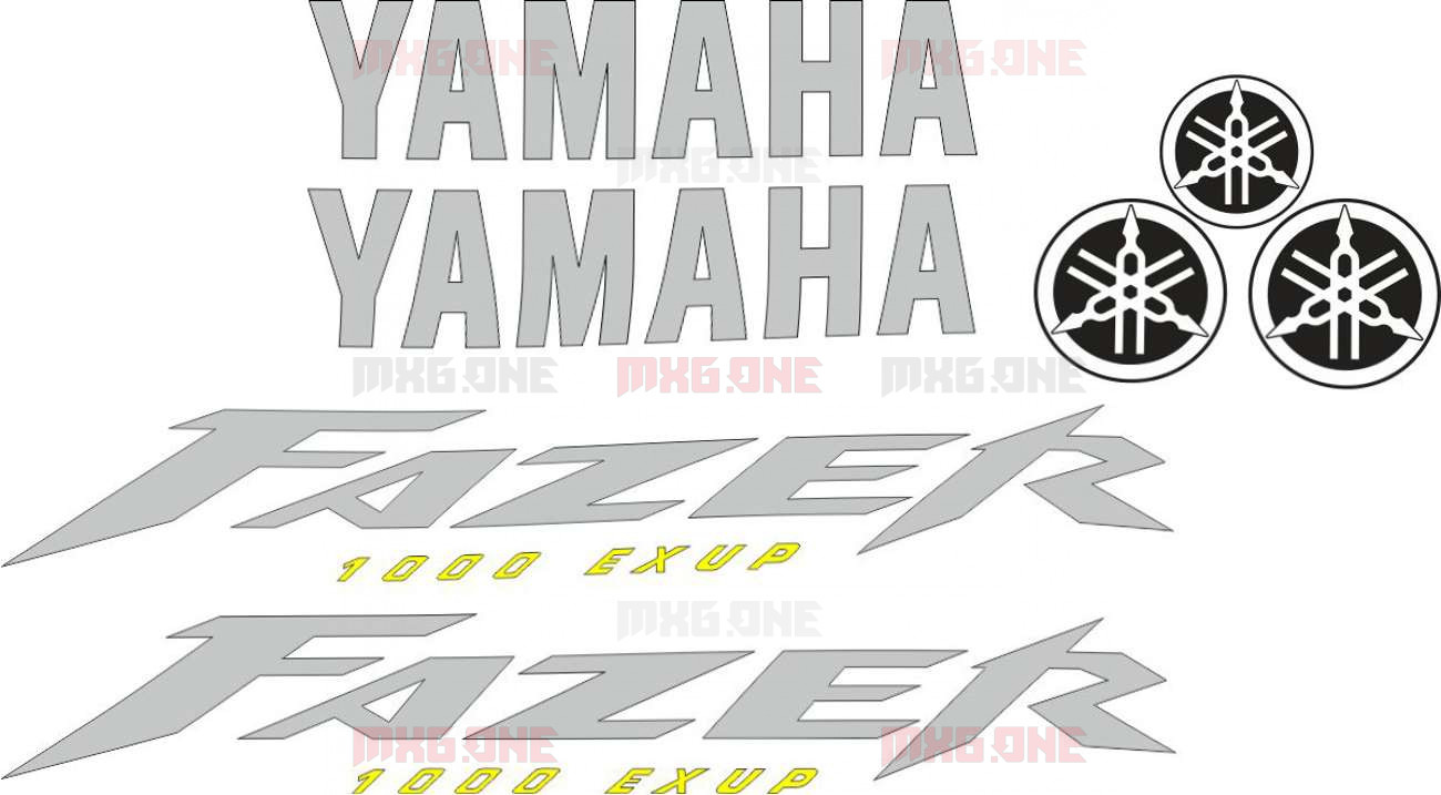 18cm x 3,5cm Stickers FAZER 600 1000 Yamaha 