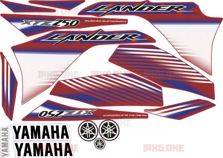 Yamaha XTZ-250 logos decals, stickers and graphics - MXG.ONE - Best ...