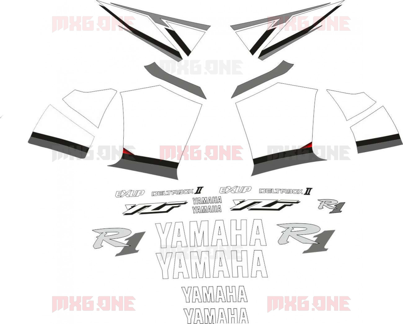Yamaha YZF-R1 2005 stickers set - MXG.ONE - Best moto decals