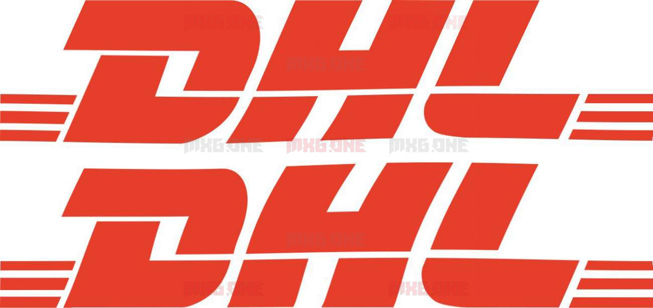 Dhl Logo Sticker Mxg One Best Moto Decals