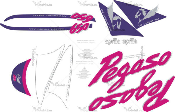 Decals for Aprilia PEGASO-650 1995