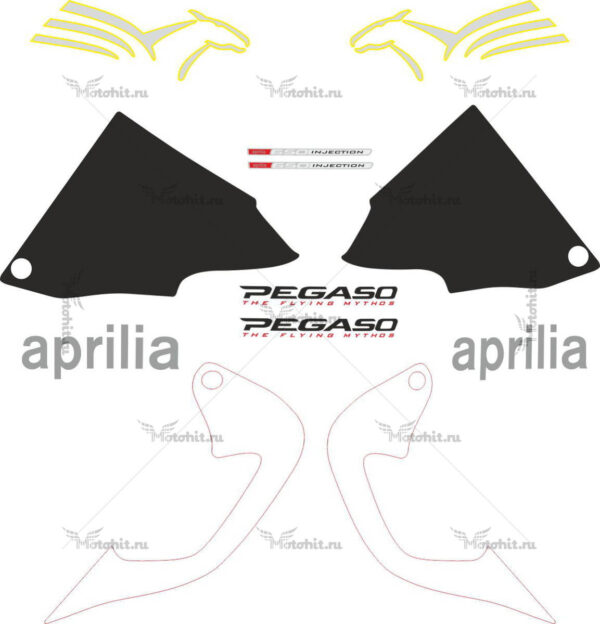 Decals for Aprilia PEGASO-650-IE 2003