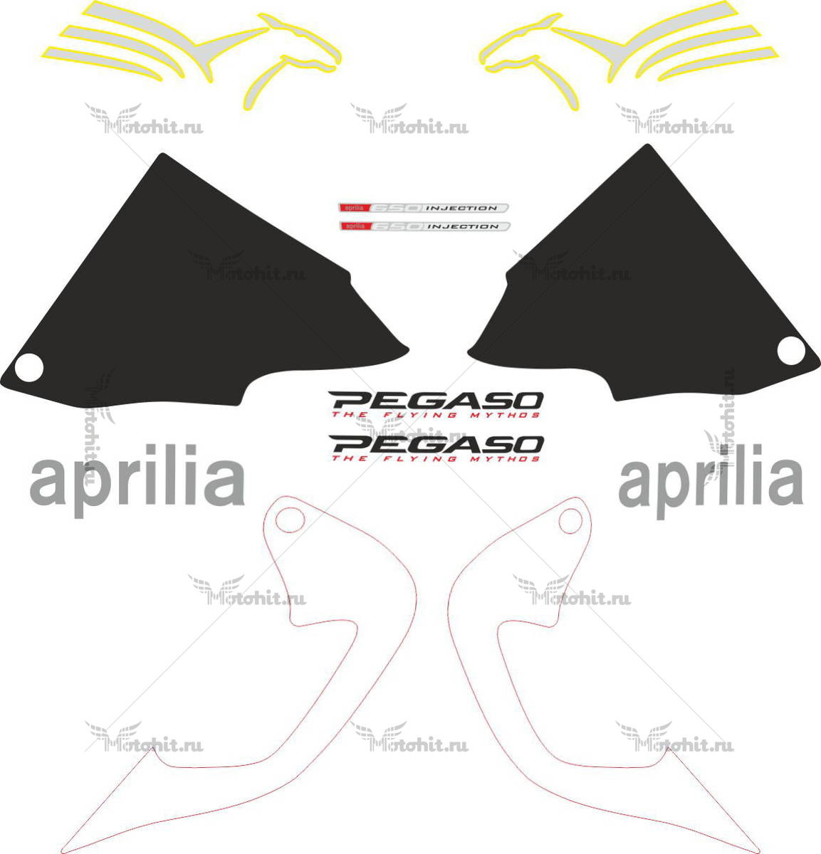 Decals for Aprilia PEGASO-650-IE 2003